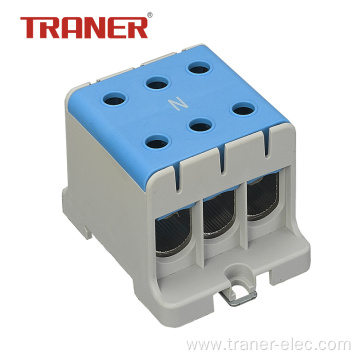 95mm2 Blue Universal Terminal Block 3 ways AC/DC